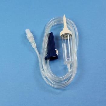 Infusionsaggregat Mediplast oluftat 320cm. Steril, DEHP-fri PVC