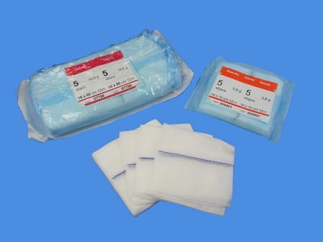 Op duk gasväv Mediplast 10x60cm steril 4-lager röntgentråd 5-pack