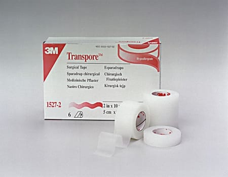 Plasttejp Transpore 7,5cmx9,14m transparent rivbar