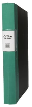 Gaffelpärm Office Depot A4 grön miljövänlig trärygg 40mm