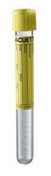 Vakuumrör vacuette u tillsats urin 10/10ml gul dragkork papper
