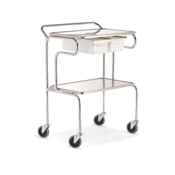 Universalvagn Ellwyn 50x40cm höjd 90cm fasta skivor rostfri