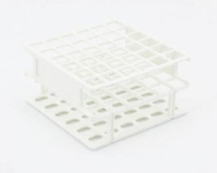 Provrörsställ 36 (6x6) ø13mm nylon vit
