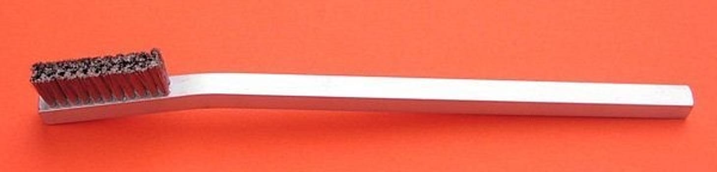 Instrumentborste stål 2 borstrader 16,5cm