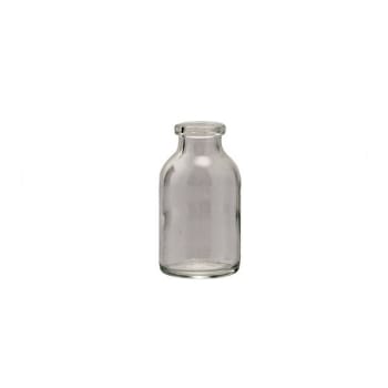 Injektionsflaska glas 10ml, typ 1, Klar glas, Hals/öppning 20mm