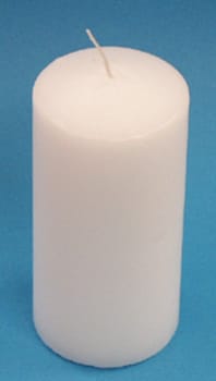 Blockjlus Liljeholmens ø5,8x13cm vit 100% stearin