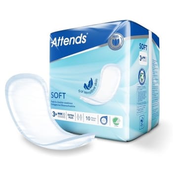 Inko skydd Attends Soft 3 Extra Plus. 37 x 13 cm, ABS ISO 612 ml