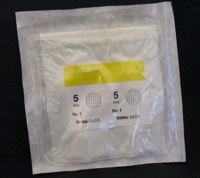Op tork gasväv Barrier 26mm ø vit nr 1 steril röntgentråd 5-pack