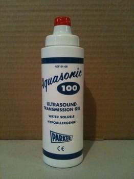 Ultraljudsgel aquasonic 100 250ml färgad