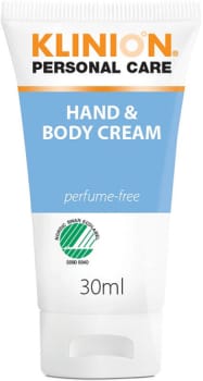 Hand & hudkräm Klinion 30ml pH 4,5 oparfymerad Svanenmärkt