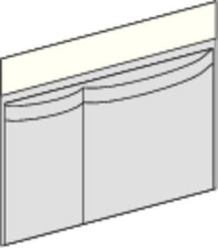Sug och diatermipåse Barrier 40x35cm steril häftkant transparent