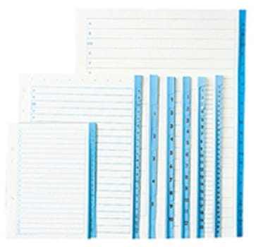Register papper A4 1-31 miljövänlig papper rubrikblad