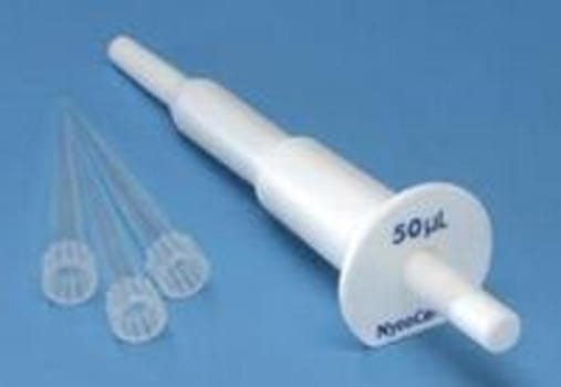 Pipett mini-pet 50µl vit plast