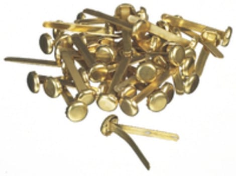 Påsnitar 30mm guldfärgade nickelfria 100st/frp