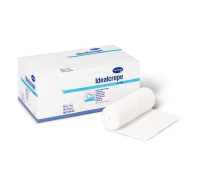 Stödbinda Idealcrepe 8cmx4m bomull 100% elasticitet 90%