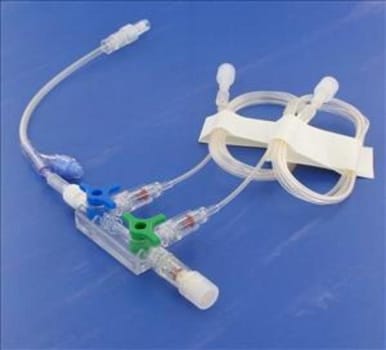 Tiva set green line 2 pumpslangar steril inf agg/3v kranar/backventil