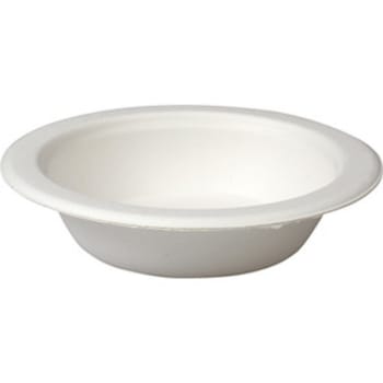 Bideskål ø165x38mm 470ml. Engångs, returpapper, naturvit