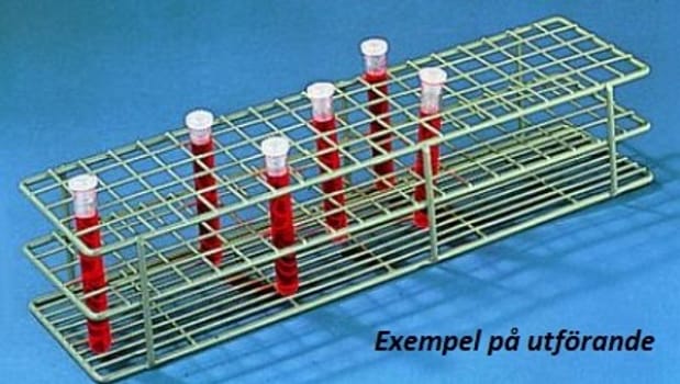 Provrörsställ 24 (4x6) ø13mm nylonöverdragen metall