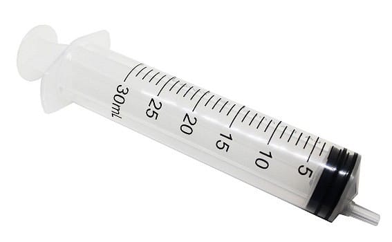 Spruta Plastipak 3-komp luer 30ml. Steril, excentrisk gradering 1,0ml