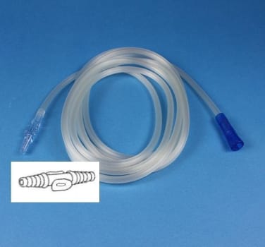Sugslang Mediplast ID5,6mm YD8,2mm 2m kona/nippel med reglage
