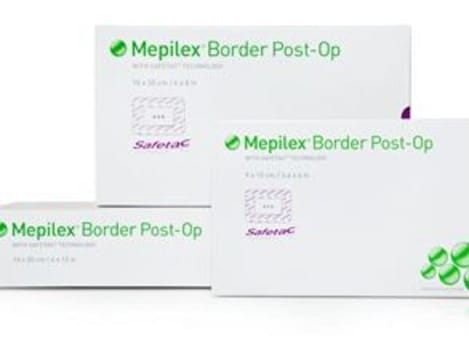 Förband Abs Polyuretan 10x20 Cm M Silikonyta Mepilex Border Post-Op