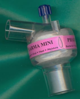 Fukt/värmeväxlare Pharma Mini basic vinklad m port tv 50-900ml 15M-22M/15F