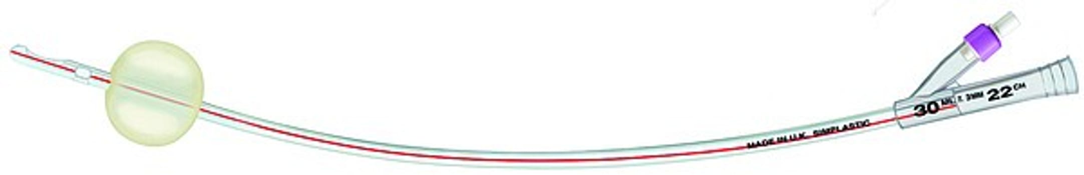 Hematurikateter SoftSimplastic CH20 42cm Couv 30ml latexballong PVC