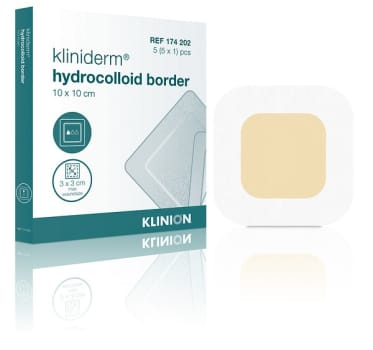Kliniderm Hydrocolloid Border Steril 10x10cm Med Fästkant