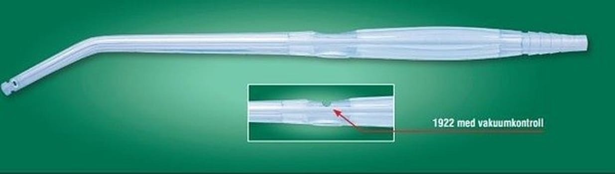 Sugmunstycke Extrudan yankauer 18fr steril vakumkontroll