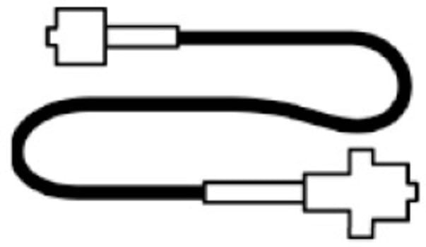 Förlängningsslang cadd deltec 114cm friflödesstopp