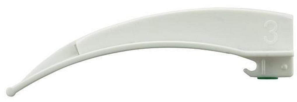 Laryngoskopblad Macintosh nr 4 metall engångs för x-lite böjt
