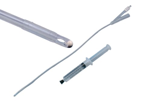 Urinkateter AquaFlate CH24 41cm Nel 10ml förfylld spruta helsilikon