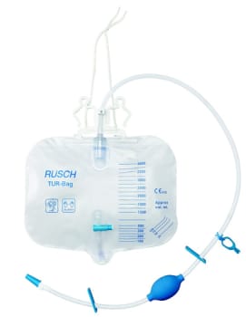 Urinpåse Post-Op Rüsch TUR-bag 4000ml 120cm slang m bollpump