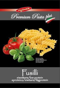 Premium Pasta plus Fusilli 500g lågprotein