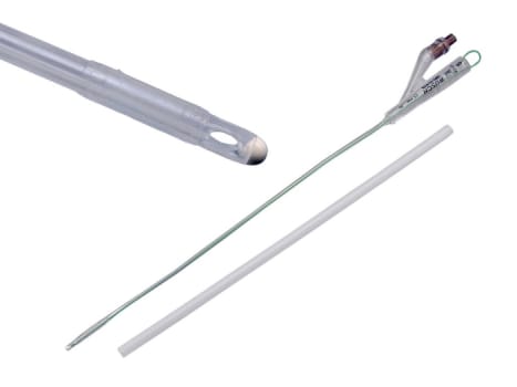 Urinkateter AquaFlate CH08 30cm Nel 10ml förfylld spruta helsilikon
