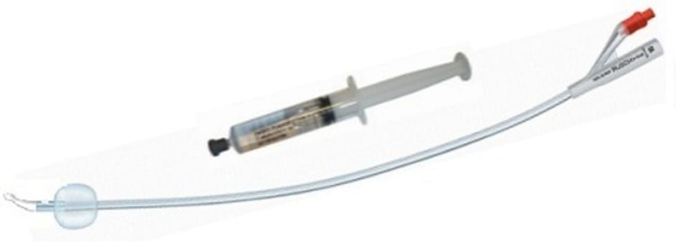 Urinkateter AquaFlate CH18 41cm Tie 10 ml förfylld spruta helsilikon