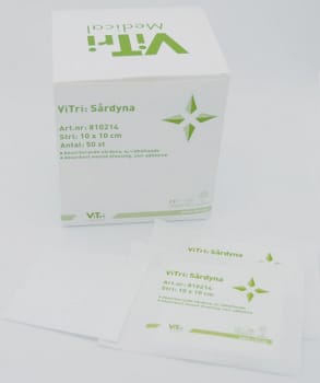 Kompress sårdyna ViTri 10x20cm steril