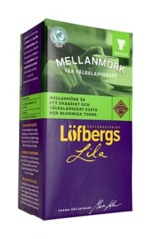 Kaffe brygg Löfbergs Lila 500g mellanmörk Rainforest