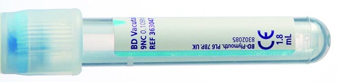 Vakuumrör vacutainer na-cit 3,2% 5/1,8ml ljusblå papper