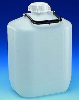 Dunk 2,5L öppning ø50mm hdpe med skruvlock & handtag svart lock 1 st/fp