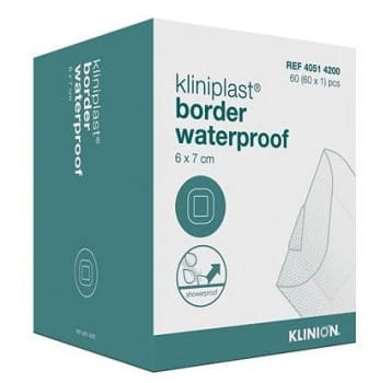 Kliniplast Nonw 6x7cm duschsäkert steril