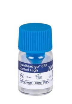 Crp kontroll hög Quickread go instrument