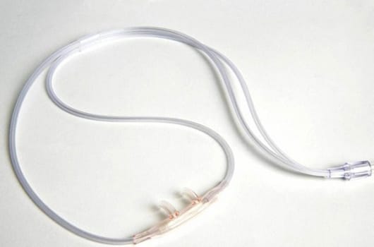 Syrgasgrimma böjd vuxen 213cm slang PVC