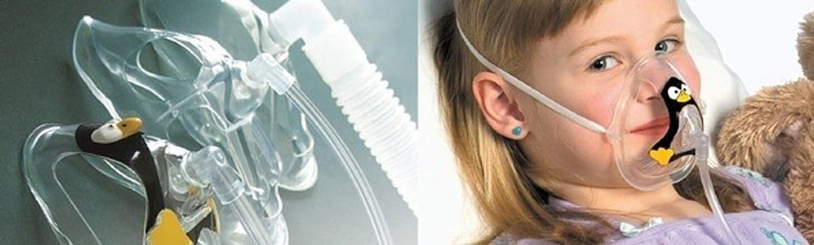 Syrgasmask Oxikid barn CO2 mätning