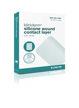 Kliniderm sårkontaktlager 7,5x10cm silikon steril