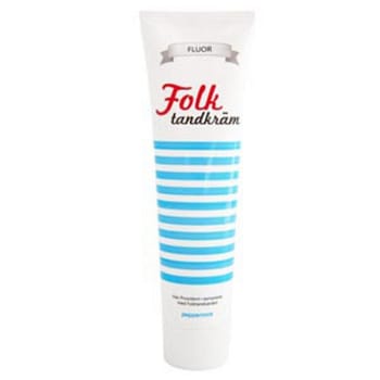 Folktandkräm fluor vuxen 100ml utan tillsatser pepparmint