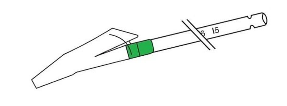 Sugkateter Vacutip rak 28,5cm ch8 steril vakuumkontroll