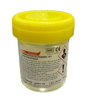 Formaldehyd 4% buffrad i 70ml burk lösning 40 ml 25 st/fp