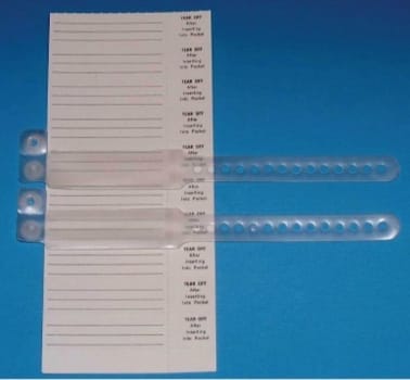 Id-band Veri-Color transp 55x16mm barn etikett tejp ficka ftalatfri