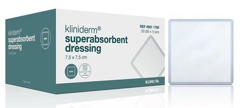Kliniderm superabsorbent 15x20cm steril